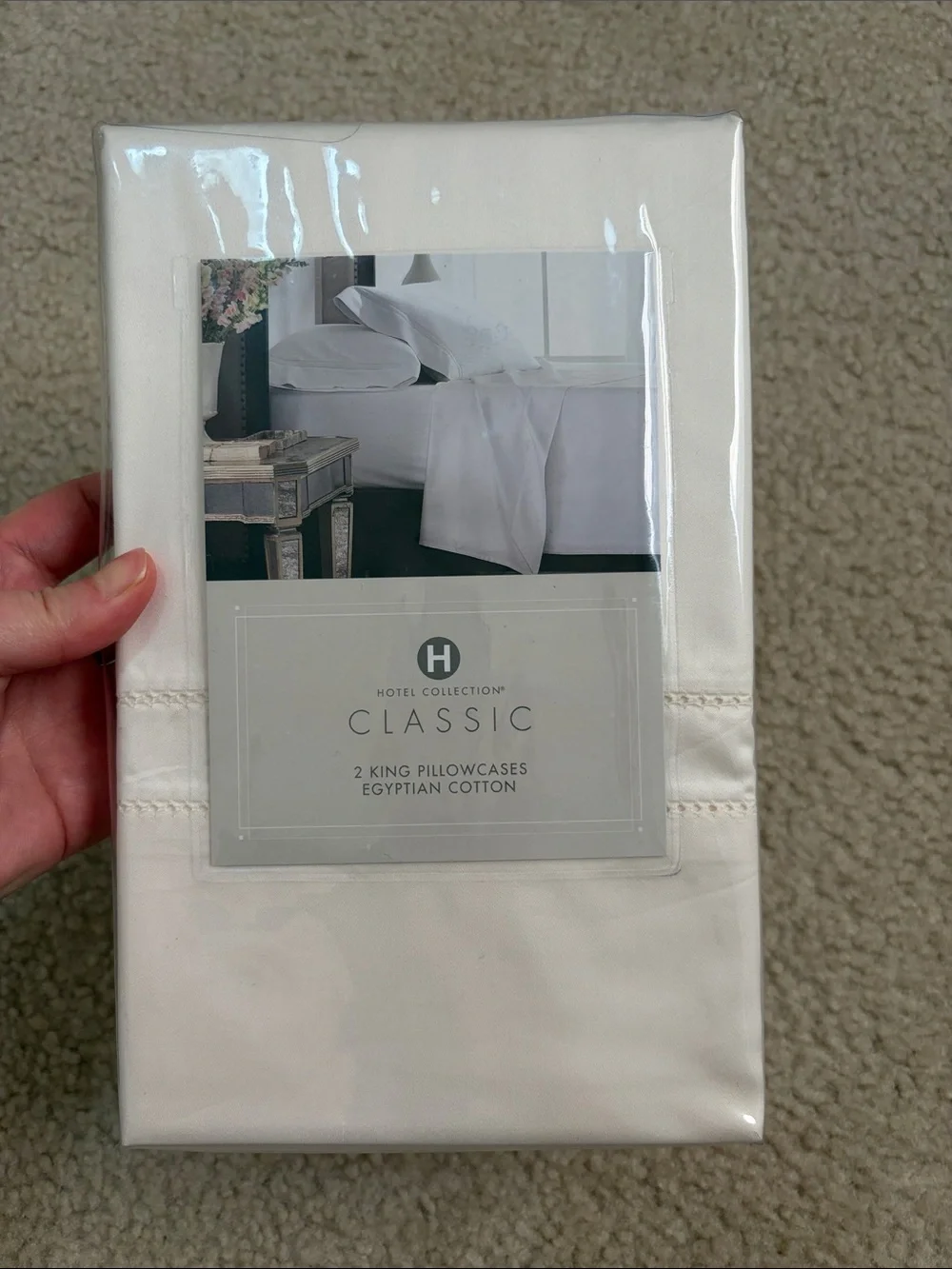 Hotel Collection Egyptian Cotton King Pillowcases - 2 Pack